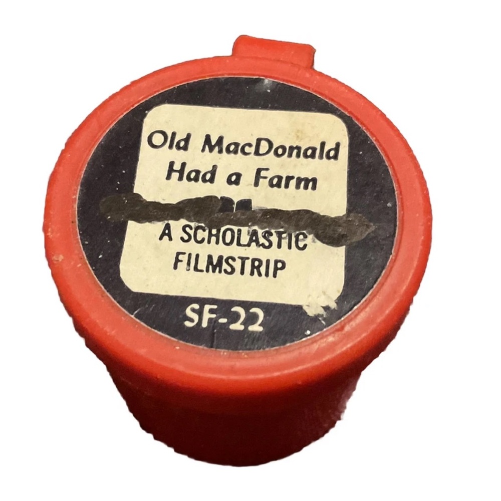 Old MacDonald Had A Farm #511 SF-22 vintage Scholastic classroom film strip